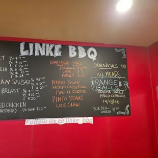 The best bbq menu around