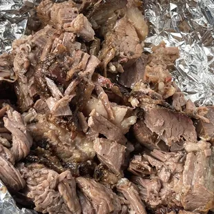 Supposed to be sliced brisket. Yuck!