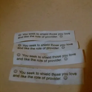 WE ALL GOT THE SAME FORTUNE...does that mean this time its really coming true?! KC ;)