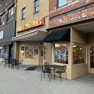 Cute shop in historic building.