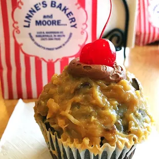 German Chocolate Cupcake. Very tasty!