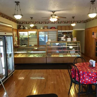 the interior of the restaurant