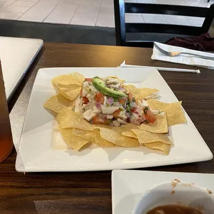 Appetizer fish ceviche