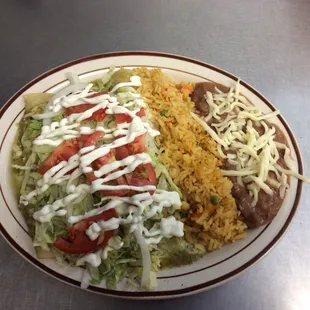 Enchiladas verdes de