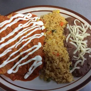 Enchiladas de camarones