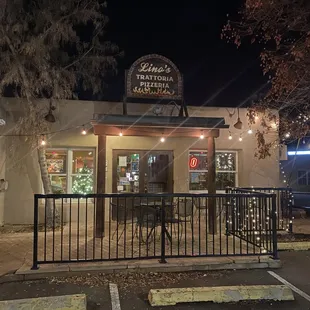 the front of the restaurant