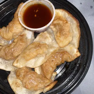 Pan fried potstickers