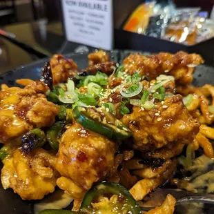 Korean Chicken Loaded Fries