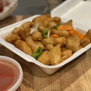 Sweet-and-sour chicken
