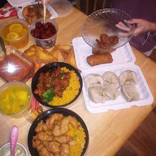 Days worth of meals and snacks for my family of 3.