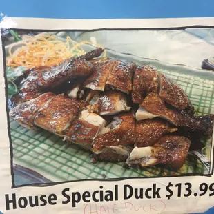 house special duck $ 13 99