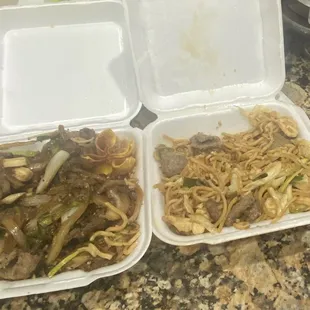 Beef and Lomein