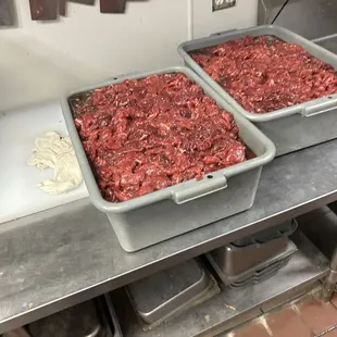 Food left out in buckets for hours