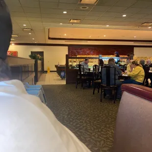 people eating in a restaurant