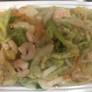 shrimp chow mein（W. Rice 、Fried noodle）