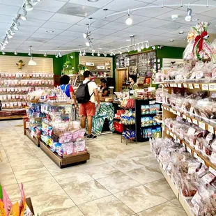 Inside shop