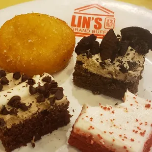 Today&apos;s desserts (took a bite before pics)