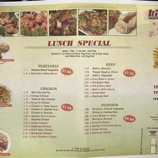 Menu (back) as of 10/14/22