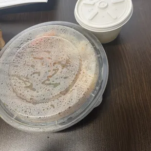 Egg Drop soup and Mongolian beef