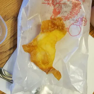 Crap rangoon, very good kinda sweet