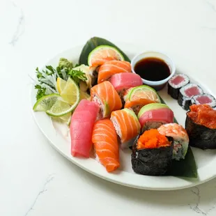 sushi and sashimi, sushi, food, sashimi