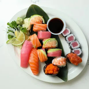 sashimi, sushi, sushi and sashimi, food