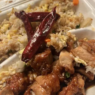 General Tso's W/ Fried Rice