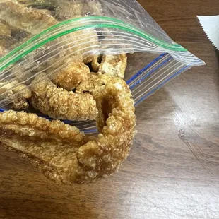 Chicharron frescas - buy the pound in the grocery part