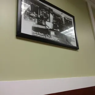 Old school Linthicum photos line the walls