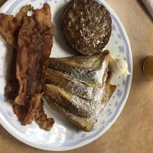 French Toast bacon/ sausage