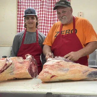 Father and Son- Passing on the trade