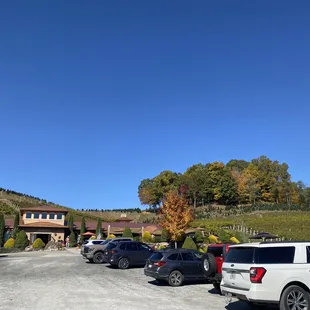 View from parking lot