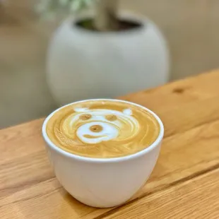 SALTED TOFFEE LATTE, with a little extra love from the barista - Perfect!