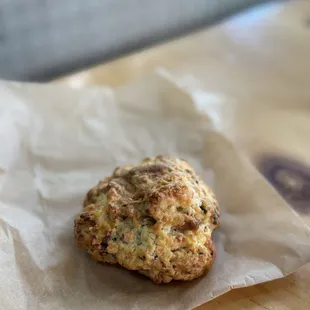 Bacon and cheddar scone