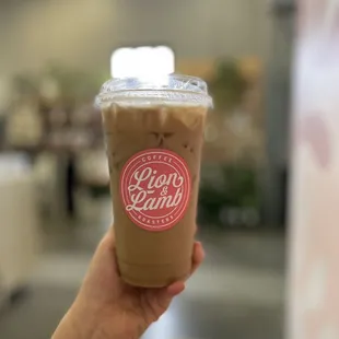 &quot;The Usual&quot; less sweet, sub almond milk (iced chai + cold brew)