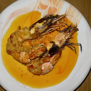 Grilled tiger prawn