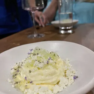 a plate of food on a table