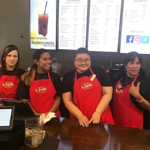 The friendly barista team