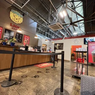 the interior of a restaurant