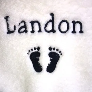 "PRIDE" and Joy!  Embroidery on this baby blanket makes it extra special!