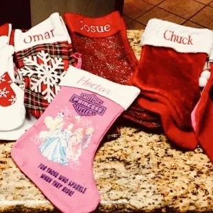 Christmas is the time to "Show Your Pride!" for family and friends with Embroidered Stockings