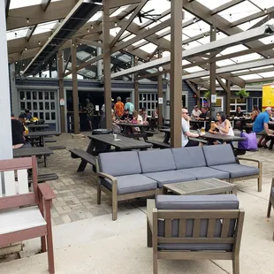 More open patio seating