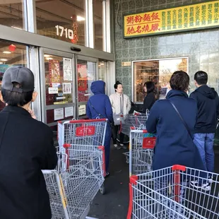Long lines and the store hasn&apos;t opened yet... #CNY2018