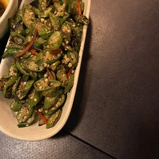 Blistered Okra