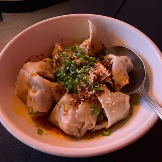 Pork Dumplings in Chili Sauce