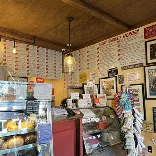 a view of the inside of a restaurant