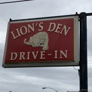sign by restaurant