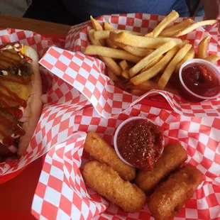 fish and chips, fish, seafood, food