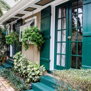 Exterior poolside entrances