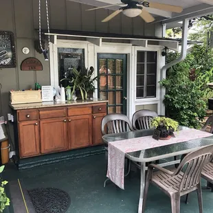 Outdoor sitting area